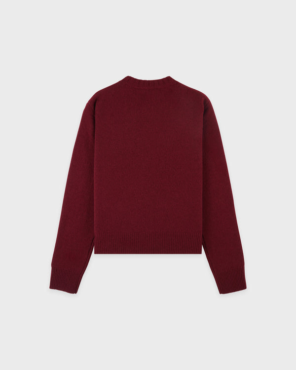 Sporty & Rich SRC Cashmere Sweater - Merlot