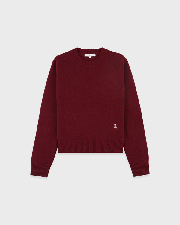 sporty & rich SRC Cashmere Sweater - Merlot