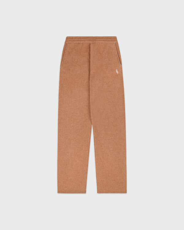 sporty & rich SRC Cashmere Trousers - Camel/White