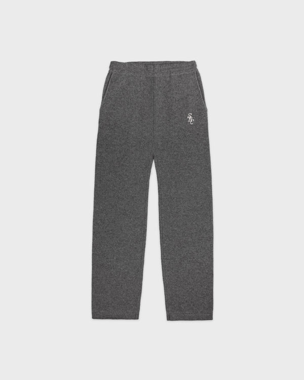 sporty & rich SRC Cashmere Trousers - Cool Gray/White