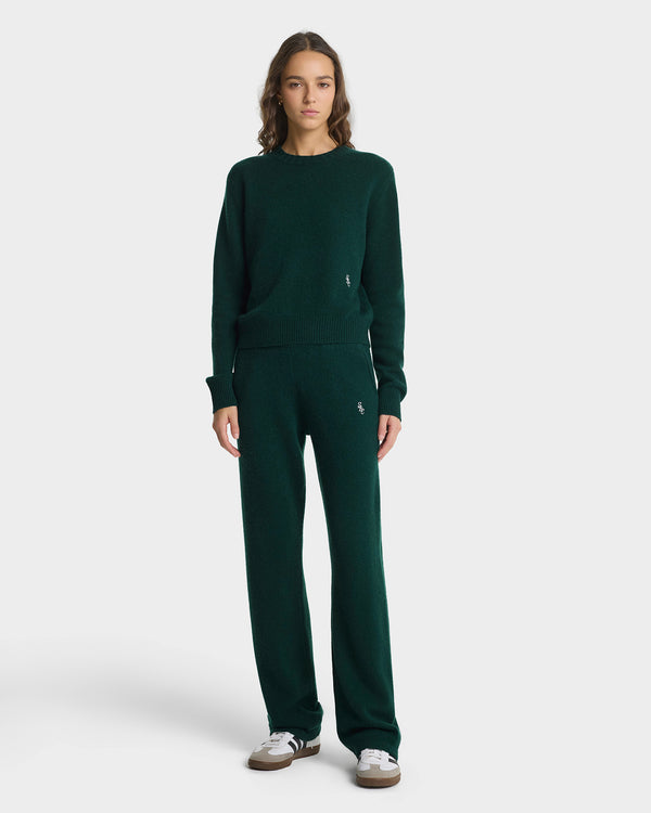 Sporty & Rich SRC Cashmere Trousers - Forest
