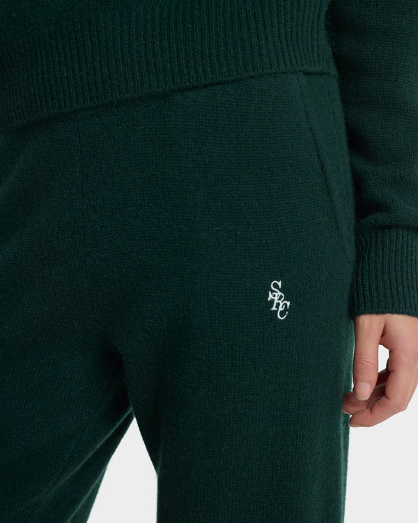 Sporty & Rich SRC Cashmere Trousers - Forest