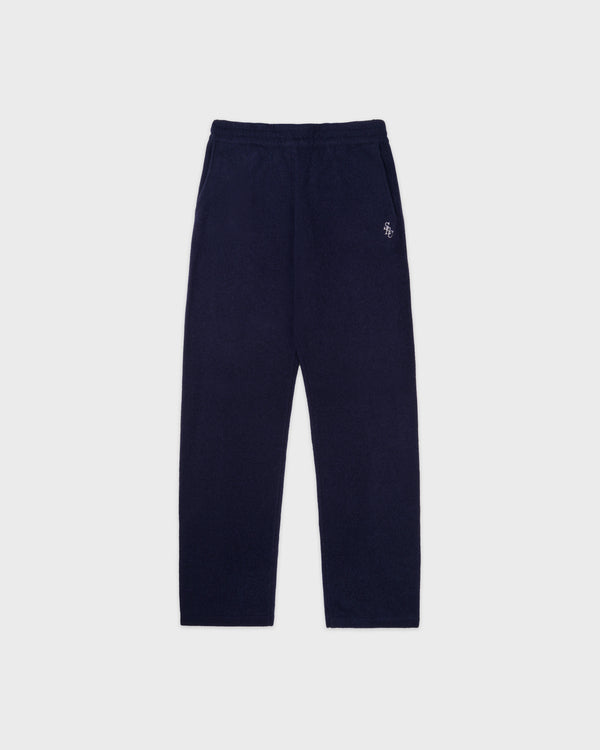 sporty & rich SRC Cashmere Trousers Men - Navy/White