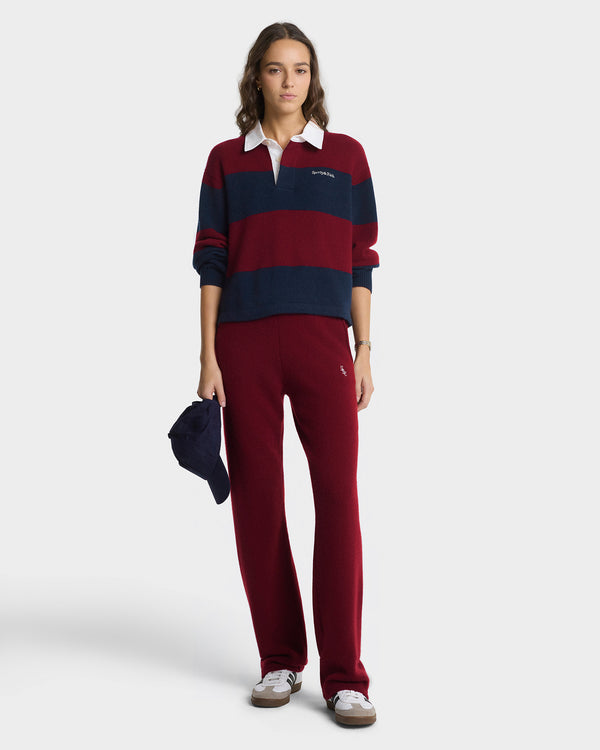Sporty & Rich SRC Cashmere Trousers - Merlot