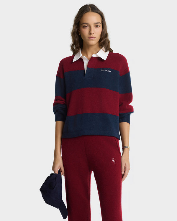 Sporty & Rich SRC Cashmere Trousers - Merlot