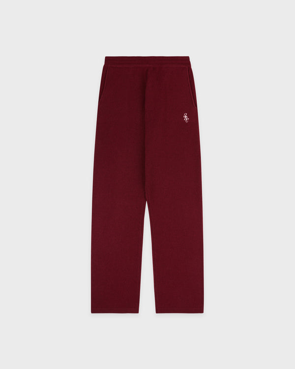 sporty & rich SRC Cashmere Trousers - Merlot