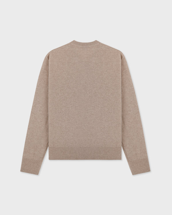 Sporty & Rich SRC Cashmere V-Neck Sweater - Tapioca