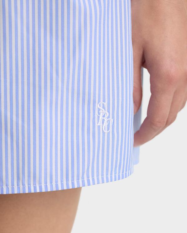 Sporty & Rich SRC Mini Boxer - Blue Stripe