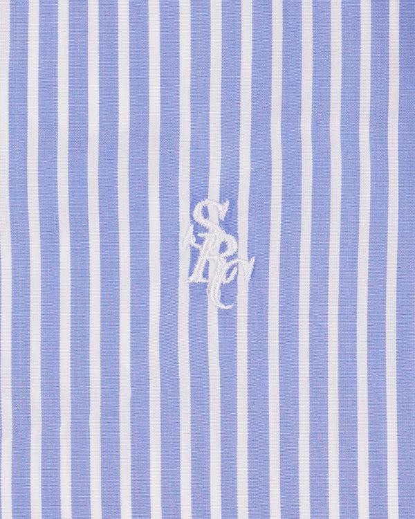 Sporty & Rich SRC Oversized Shirt - Blue Striped