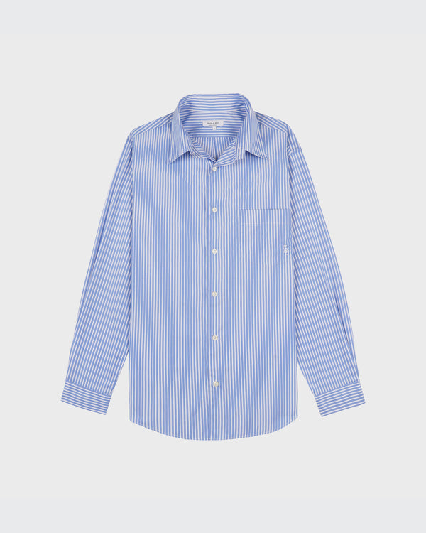 sporty & rich SRC Oversized Shirt - Blue Striped