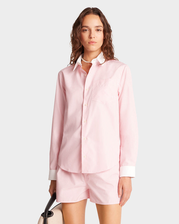 Sporty & Rich SRC Shirt - Ballet/White