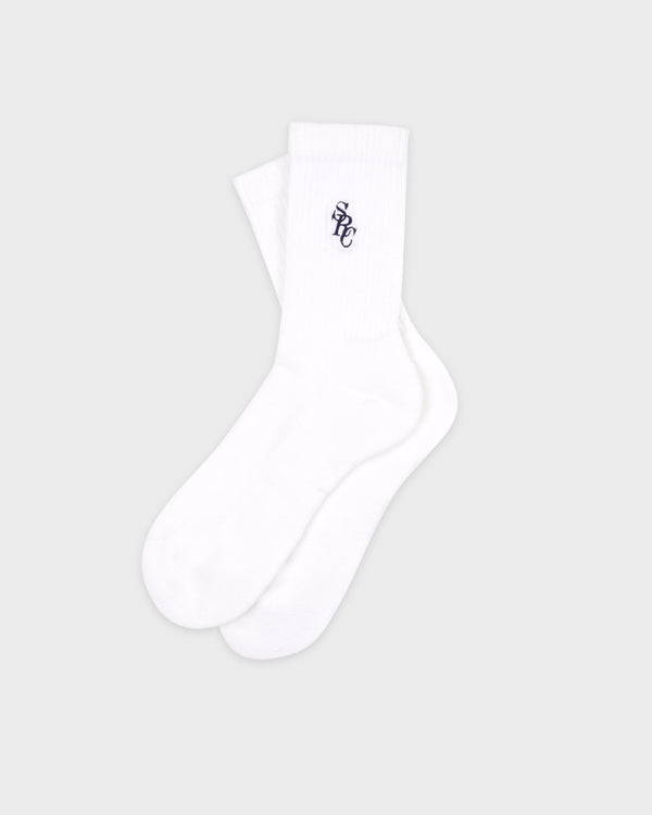 Sporty & Rich SRC Socks - White/Navy