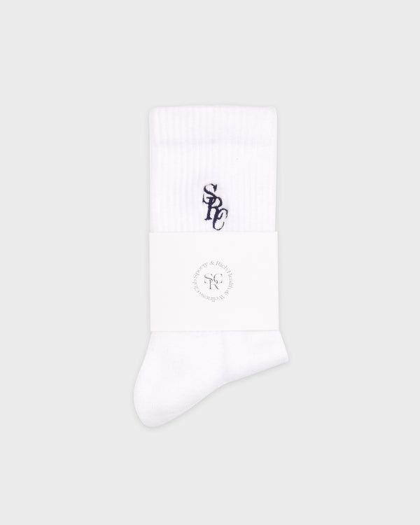 sporty & rich SRC Socks - White/Navy
