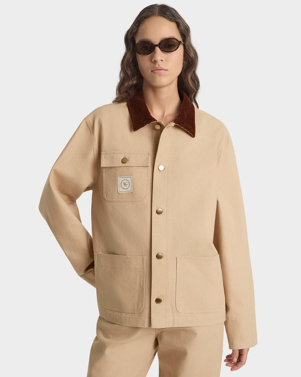Sporty & Rich SRHWC Painters Jacket - Tan