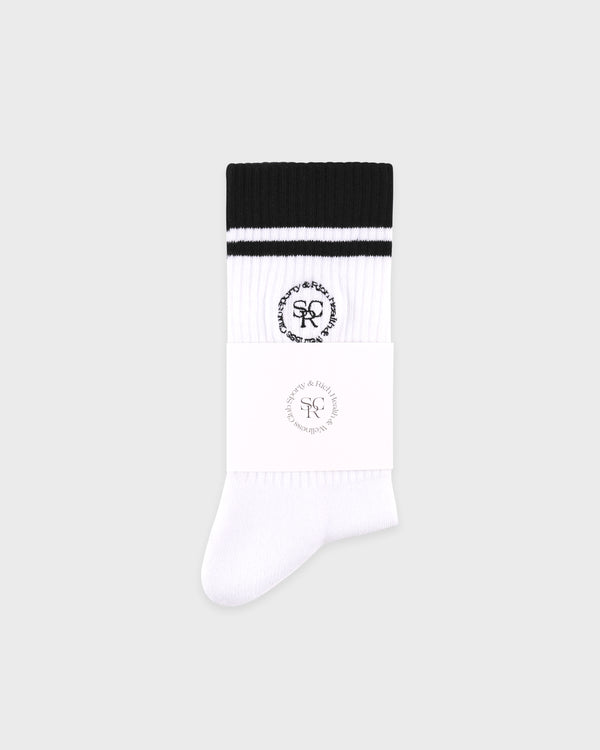 Sporty & Rich SRHWC Socks - White/Black