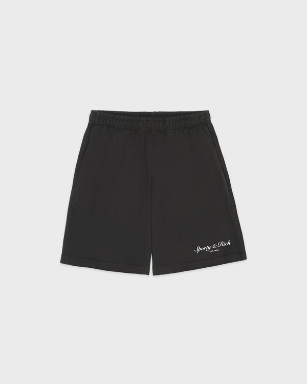 sporty & rich Stallion Gym Short - Faded Black