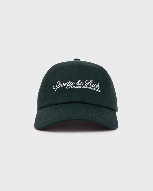 Sporty & Rich Syracuse Hat - Forest/White