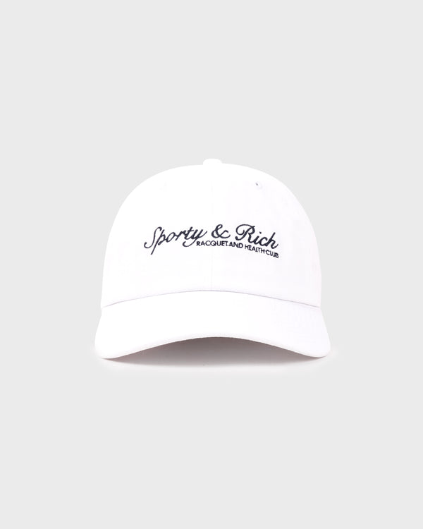 sporty & rich Syracuse Hat - White/Forest