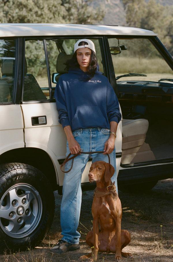 Sporty & Rich Syracuse Hoodie - Navy