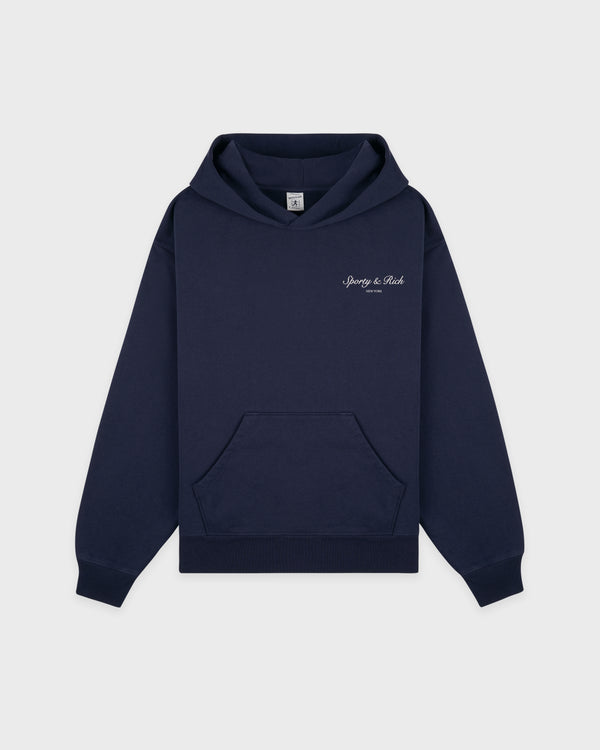 sporty & rich Syracuse Hoodie - Navy