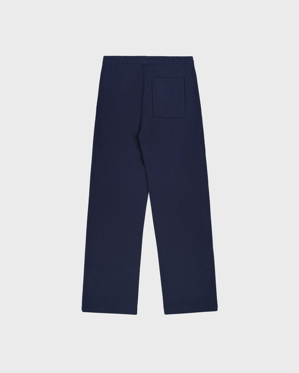Sporty & Rich Syracuse Wide Sweatpant - Navy/Ecru