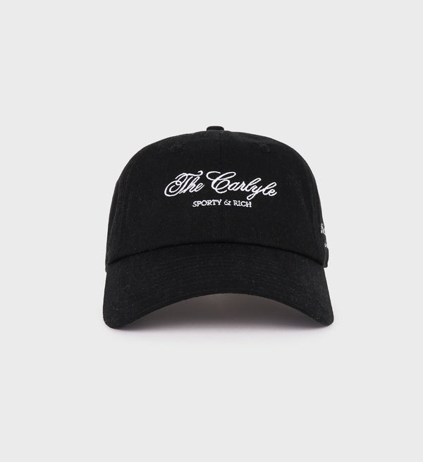 sporty & rich The Carlyle Souvenir Hat - Black/White