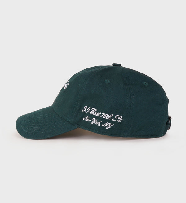 Sporty & Rich The Carlyle Souvenir Hat - Forest/White