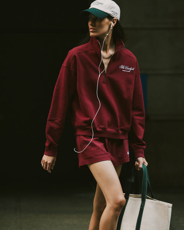 Sporty & Rich The Carlyle Souvenir Hat - White/Forest