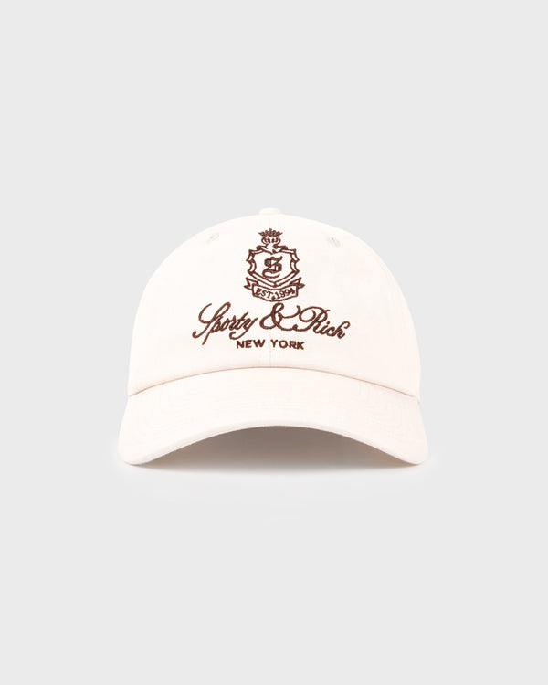 Sporty & Rich Vendome Hat - Ecru/Chocolate
