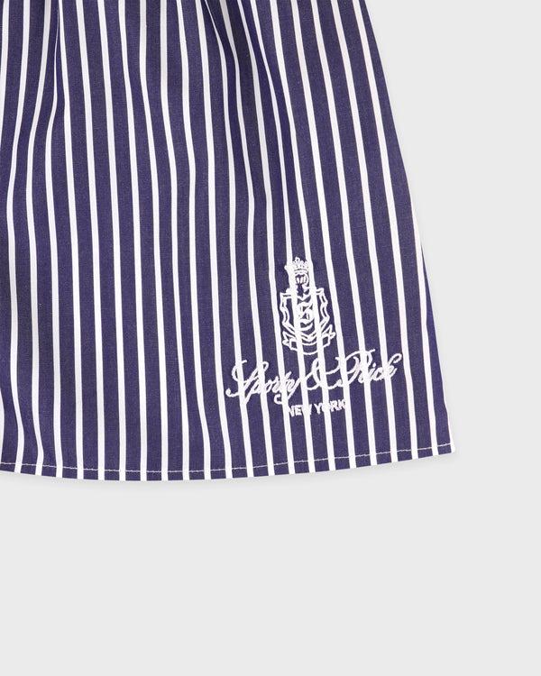 Sporty & Rich Vendome Mini Boxer - Blue Striped