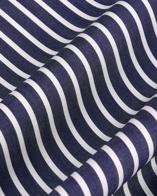 Sporty & Rich Vendome Oversized Shirt - Blue Striped