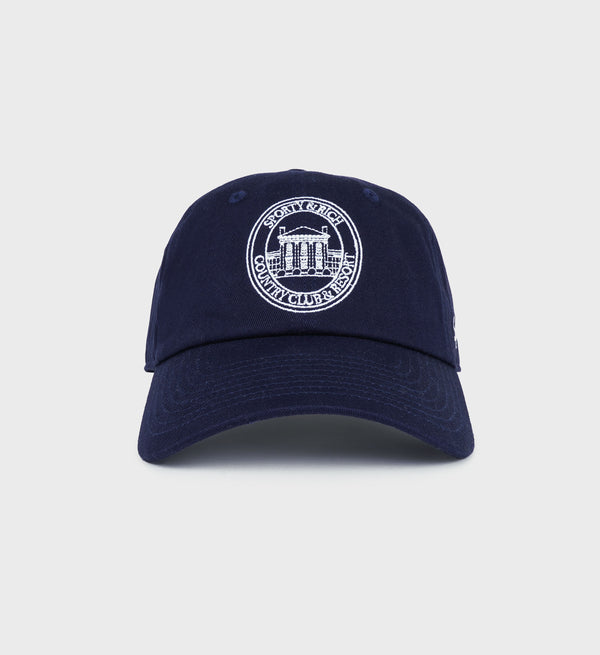sporty & rich Vendome Resort Hat - Navy/White