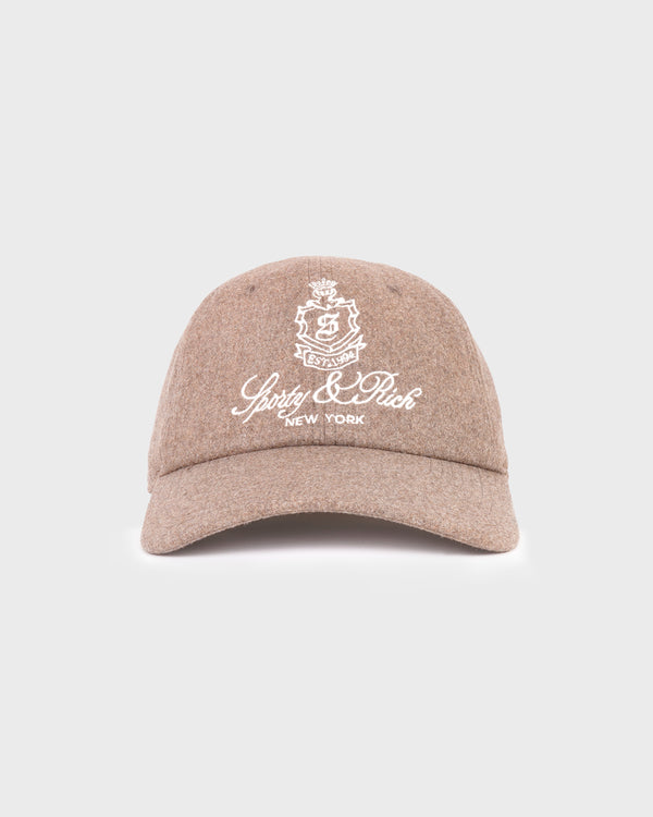 sporty & rich Vendome Wool Hat - Toffee
