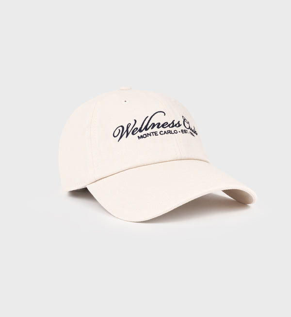 Sporty & Rich Wellness Club Hat - Cream/Navy