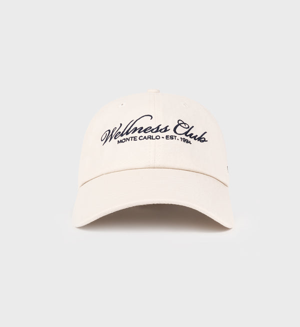 sporty & rich Wellness Club Hat - Cream/Navy