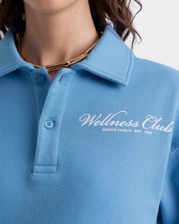 Sporty & Rich Wellness Club Polo - Juniper/White