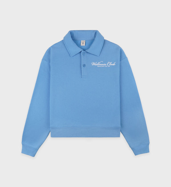 sporty & rich Wellness Club Polo - Juniper/White