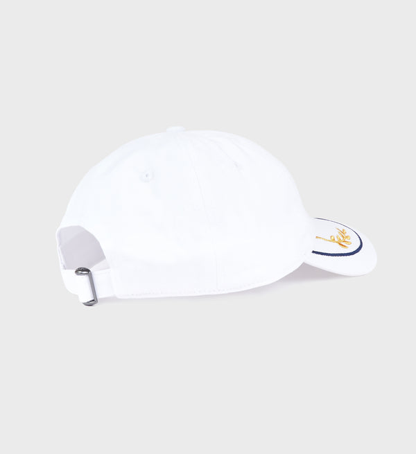 Sporty & Rich Yacht Hat - White/Gold/Navy
