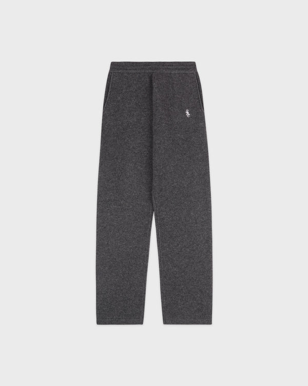 sporty & rich SRC Cashmere Trousers Men - Light Grey/White