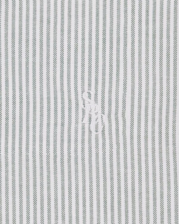 Sporty & Rich SRC Oversized Oxford Shirt Men - Forest Striped