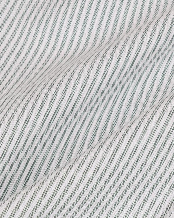 Sporty & Rich SRC Oversized Oxford Shirt Men - Forest Striped