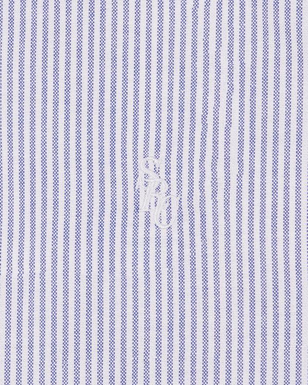 Sporty & Rich SRC Oversized Oxford Shirt Men - Navy Stripe