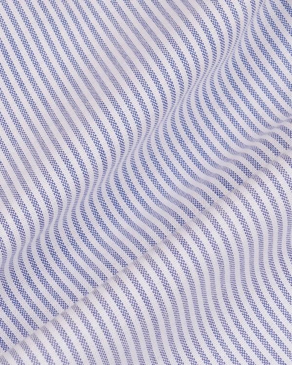 Sporty & Rich SRC Oversized Oxford Shirt Men - Navy Stripe