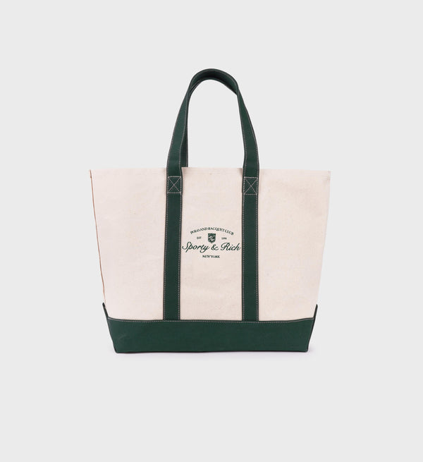 sporty & rich Syracuse Two Tone Tote Bag - Natural/Alpine