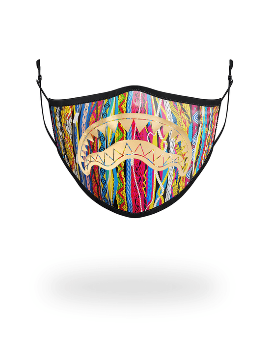 sprayground 1994 GOLD METALLIC SHARK POLYESTER FACE MASK