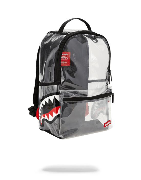 Sprayground 20/20 VISION DOUBLE CARGO SIDE SHARK CLEAR BACKPACK