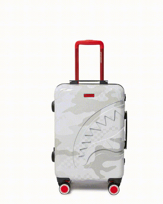 sprayground 3AM LE BLANC SHARKNAUTICS HARDSHELL CARRY-ON LUGGAGE