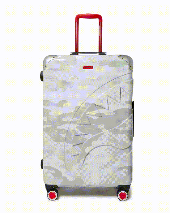 sprayground 3AM LE BLANC SHARKNAUTICS HARDSHELL FULL-SIZE LUGGAGE