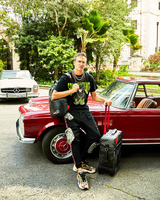 Sprayground 3AM NEVER SLEEP JETSETTER CARRY-ON LUGGAGE