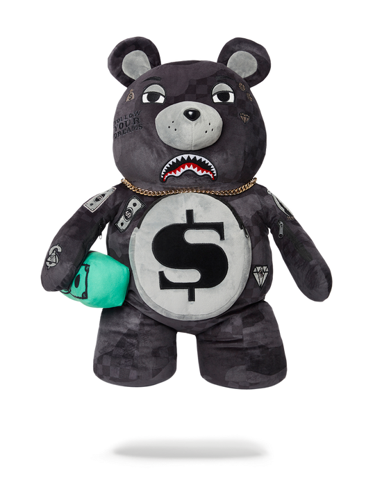 sprayground 3AM NEVER SLEEP MONEYBEAR TEDDYBEAR BACKPACK